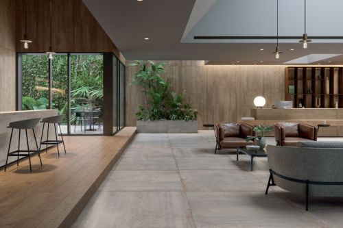 Carrelage de sol OXIDE Aluminium Brass
