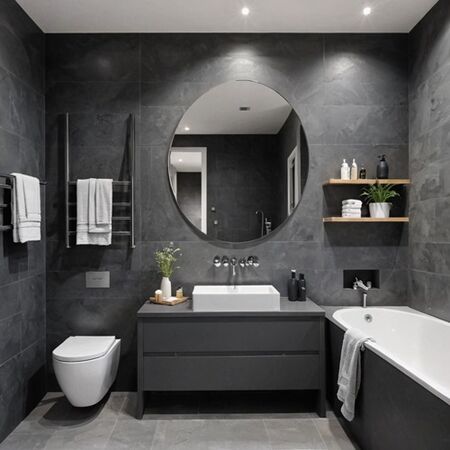 salle de bain Gris Anthracite salle de bain Gris Anthracite