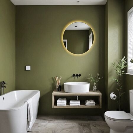 salle de bain Vert Olive salle de bain Vert Olive