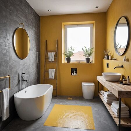 salle de bain Jaune Soleil salle de bain Jaune Soleil