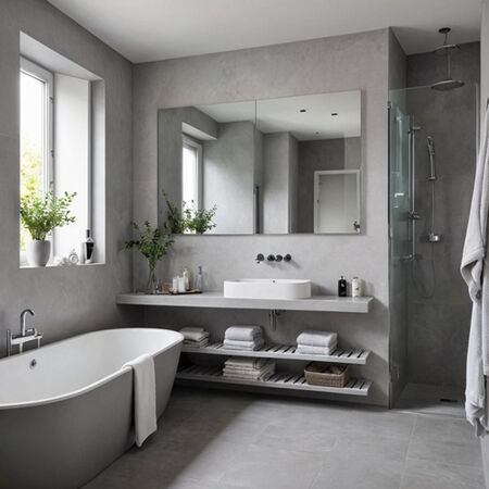 salle de bain Gris Clair salle de bain Gris Clair