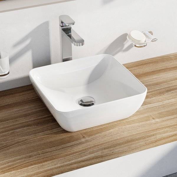 Uni lavabo carré